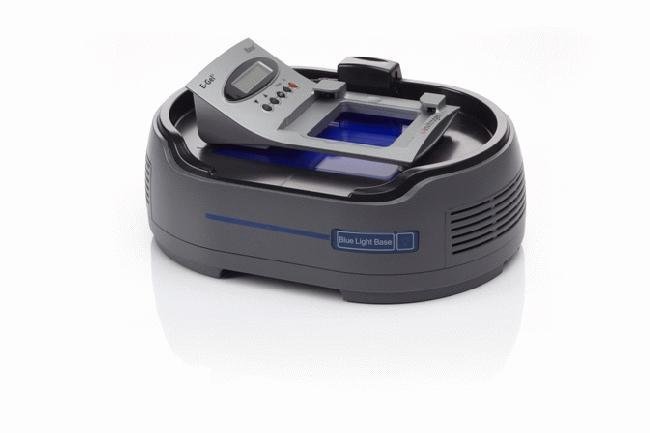 The E-Gel® Imager Blue Light Base with the E-Gel® iBase.